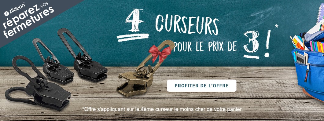 Promo 1 curseur zlideon offert pour 4 achetés